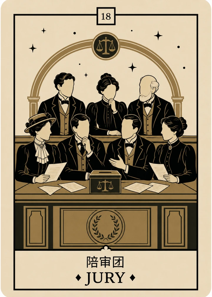 陪审团身份卡